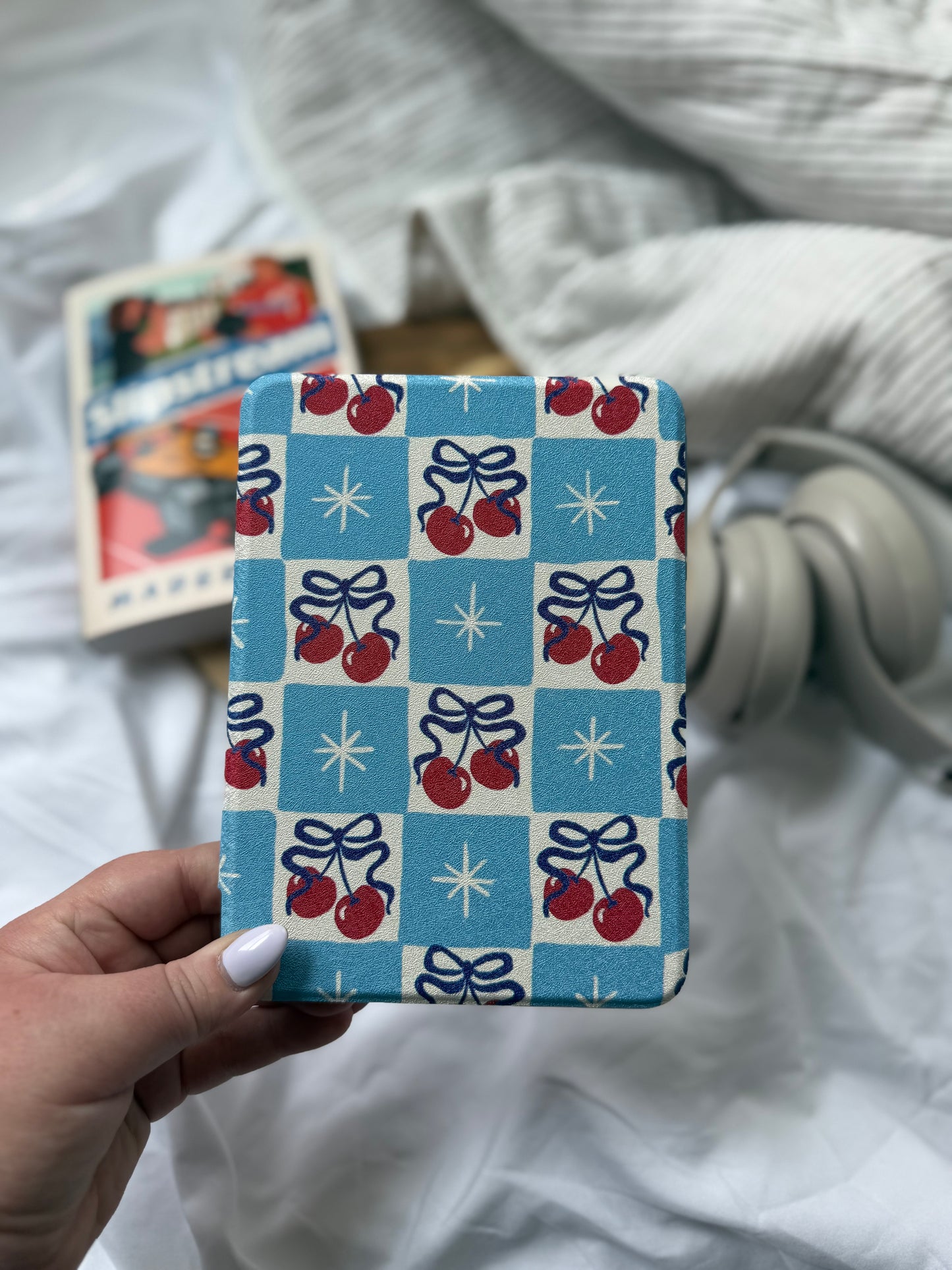 Red, White and Cherry Kindle Case