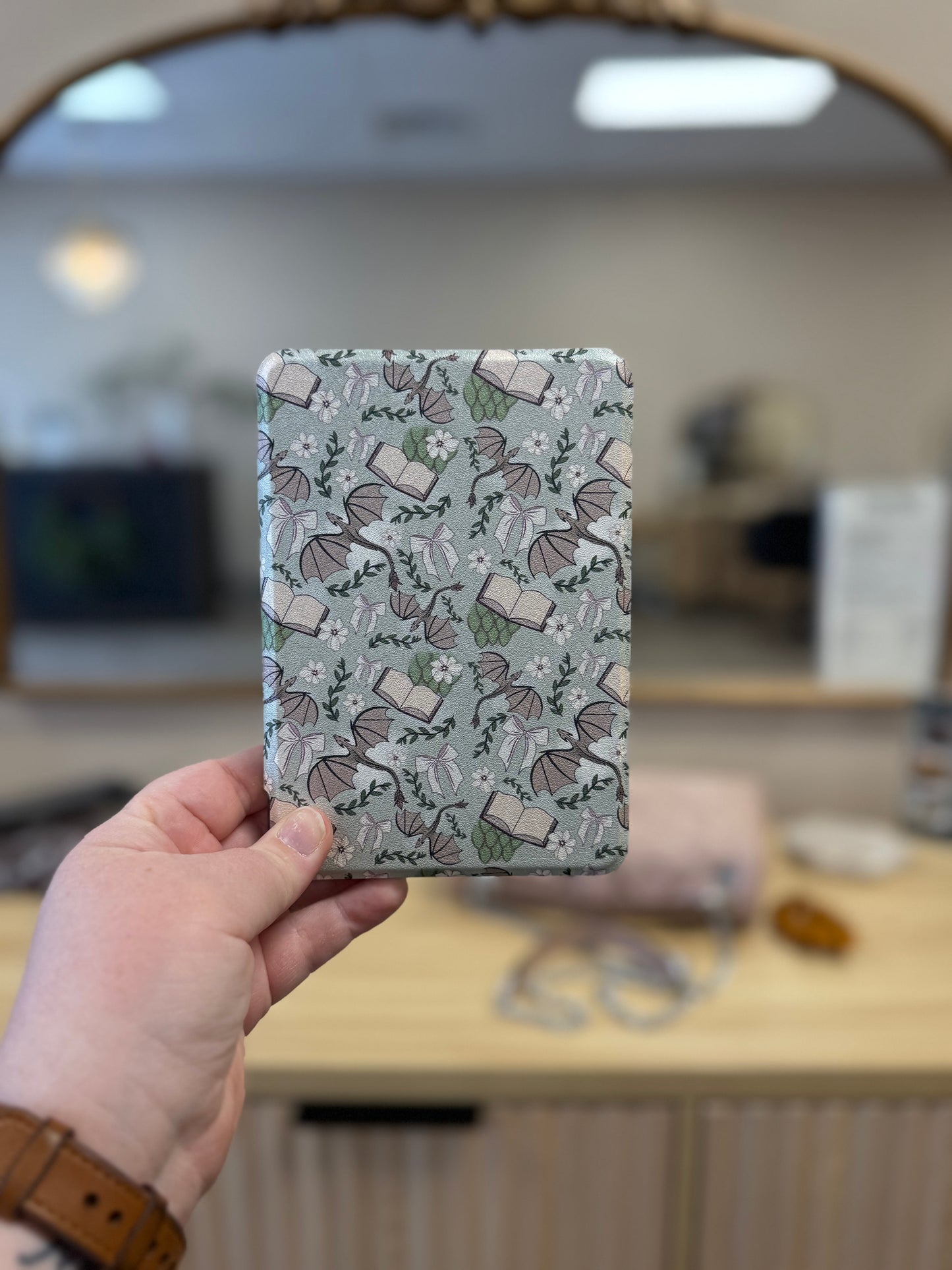 Spring Dragon Clear Back Kindle Case