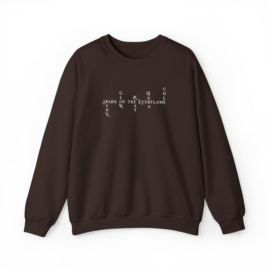 Officially Licensed Embroidered Crossword Crewneck Sweatshirt