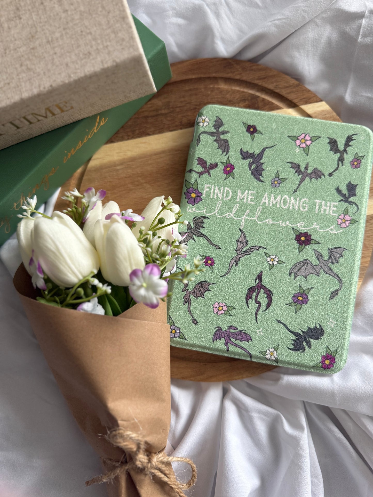 Andi Find me among the Wildflowers Collab Kindle Case