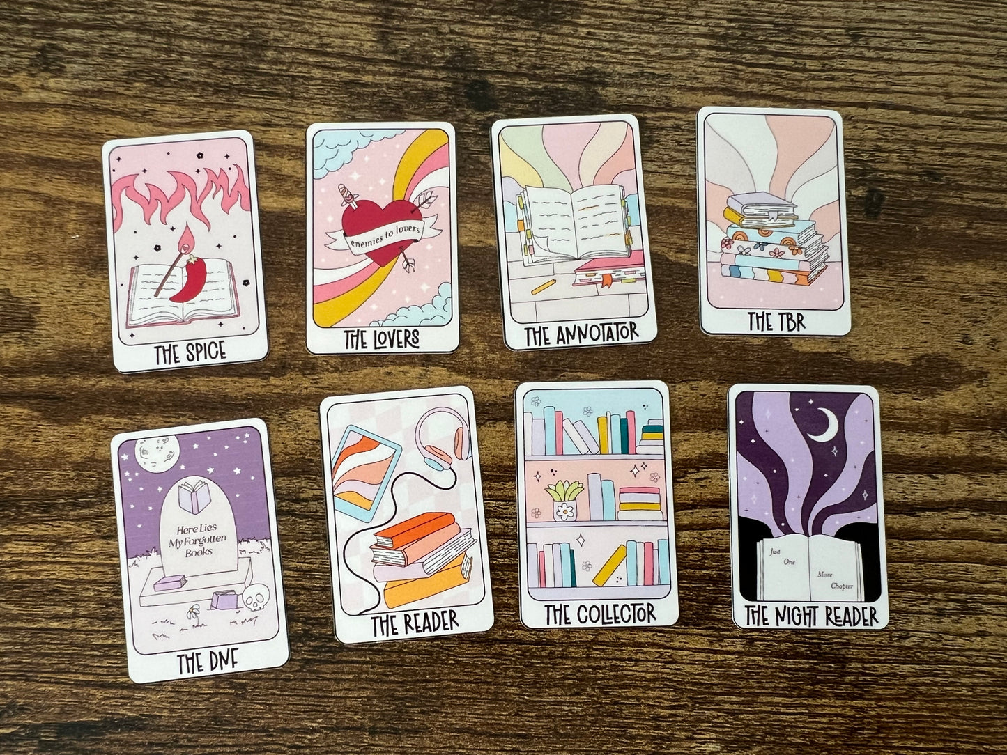 Terra card reading stickers