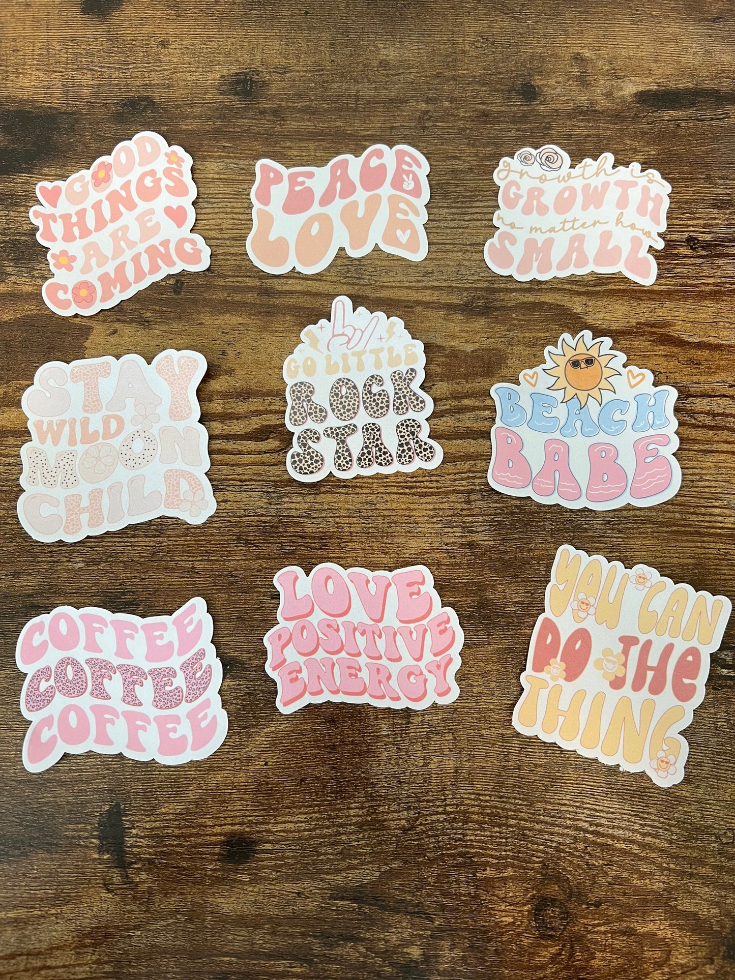 Retro Motivational Stickers