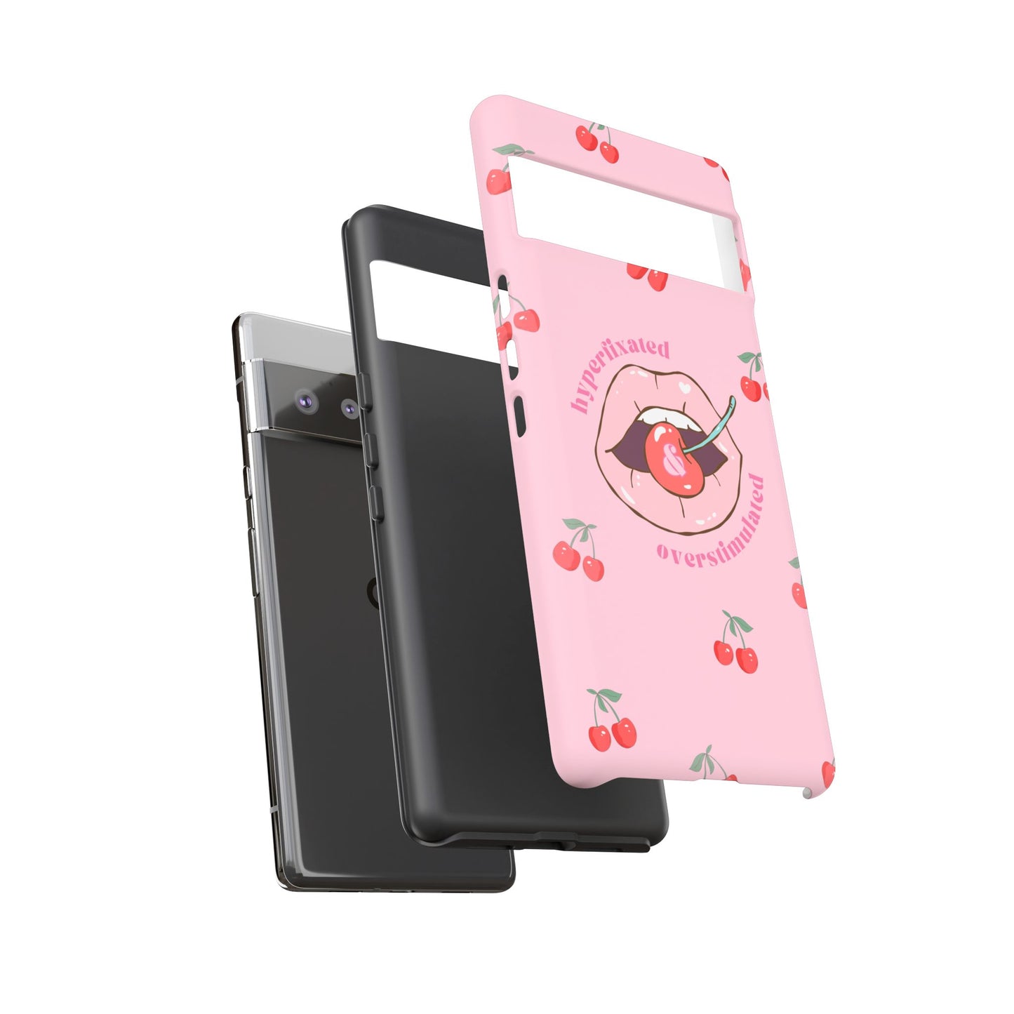 Hyperfixated and Overstimulated Phone Case