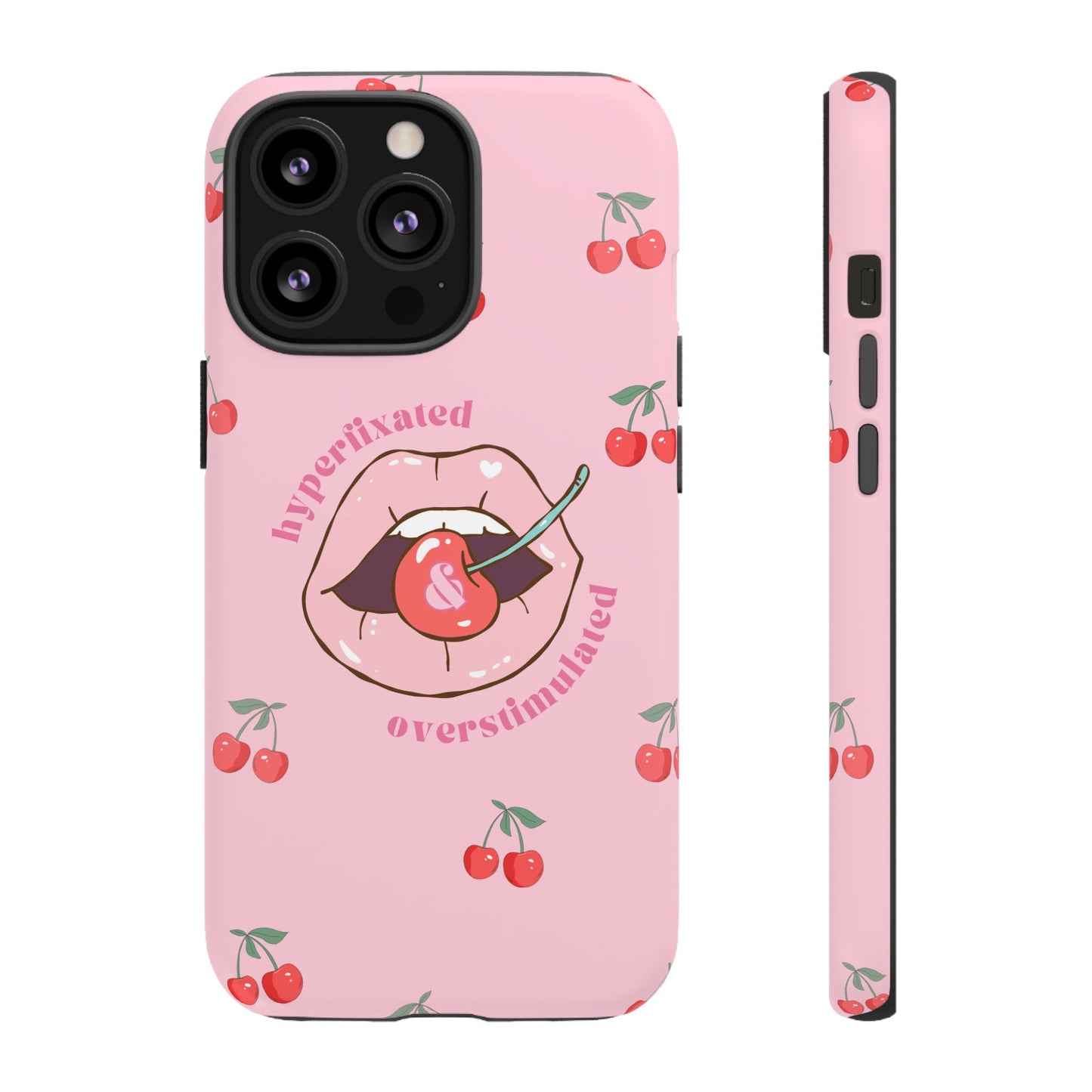 Hyperfixated and Overstimulated Phone Case