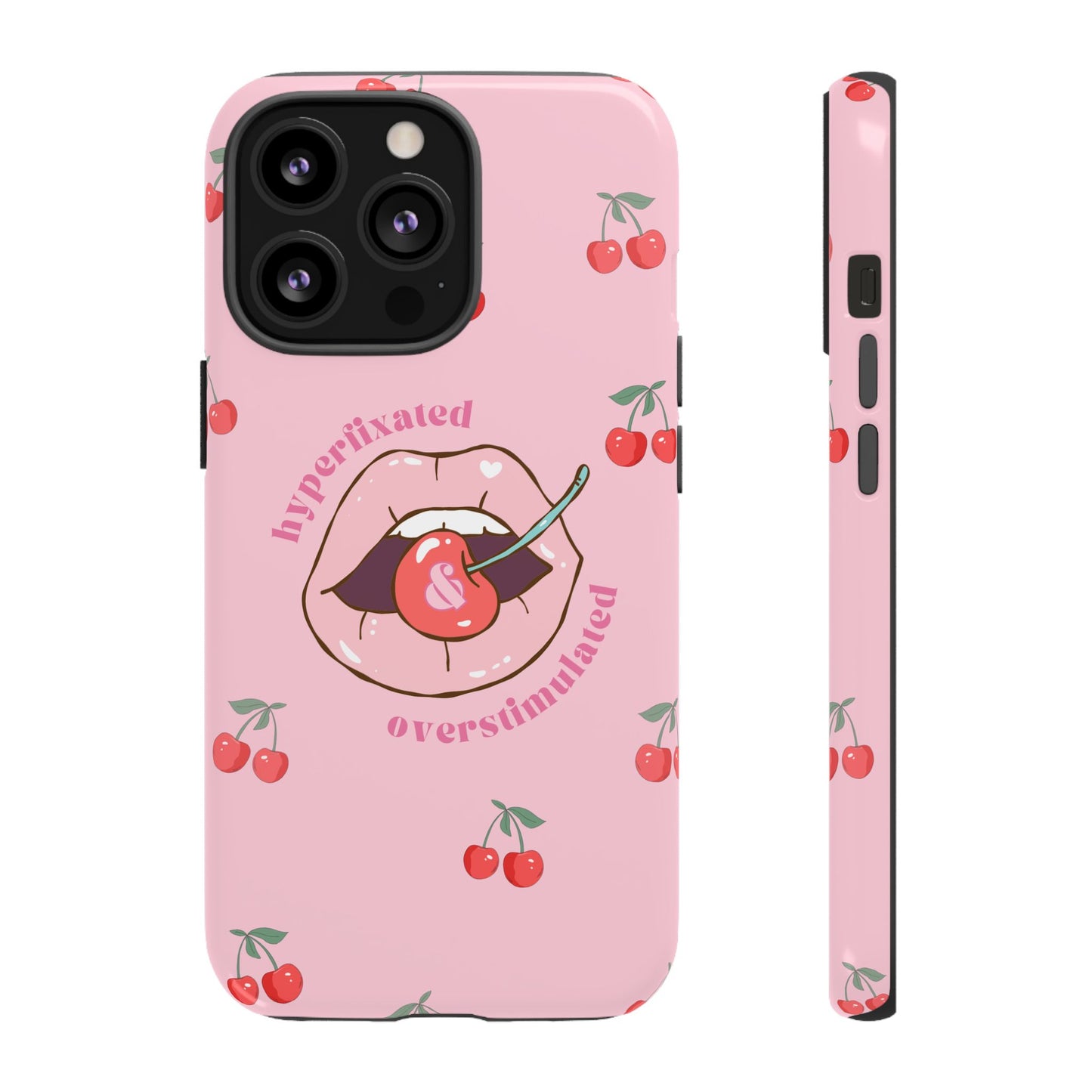 Hyperfixated and Overstimulated Phone Case