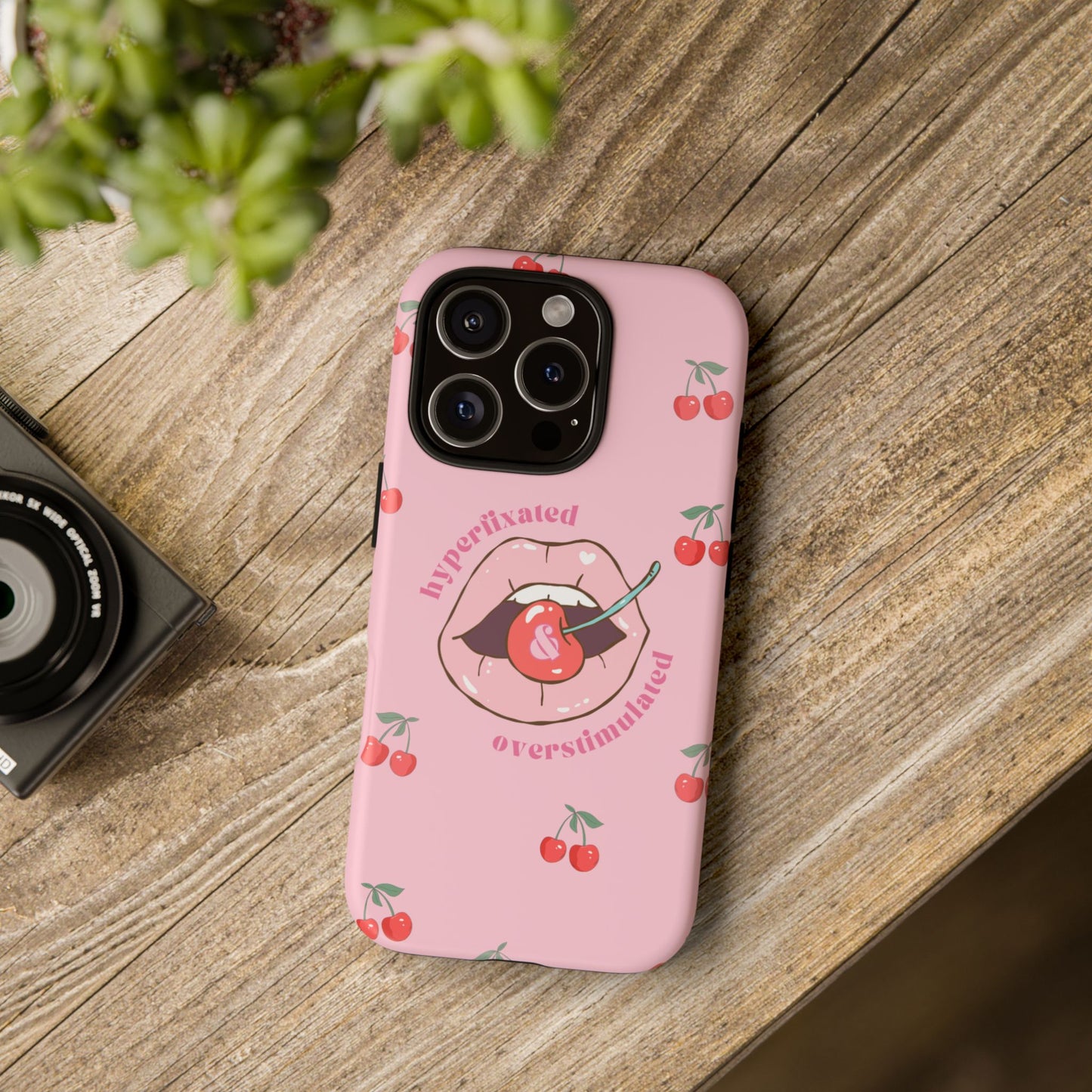 Hyperfixated and Overstimulated Phone Case