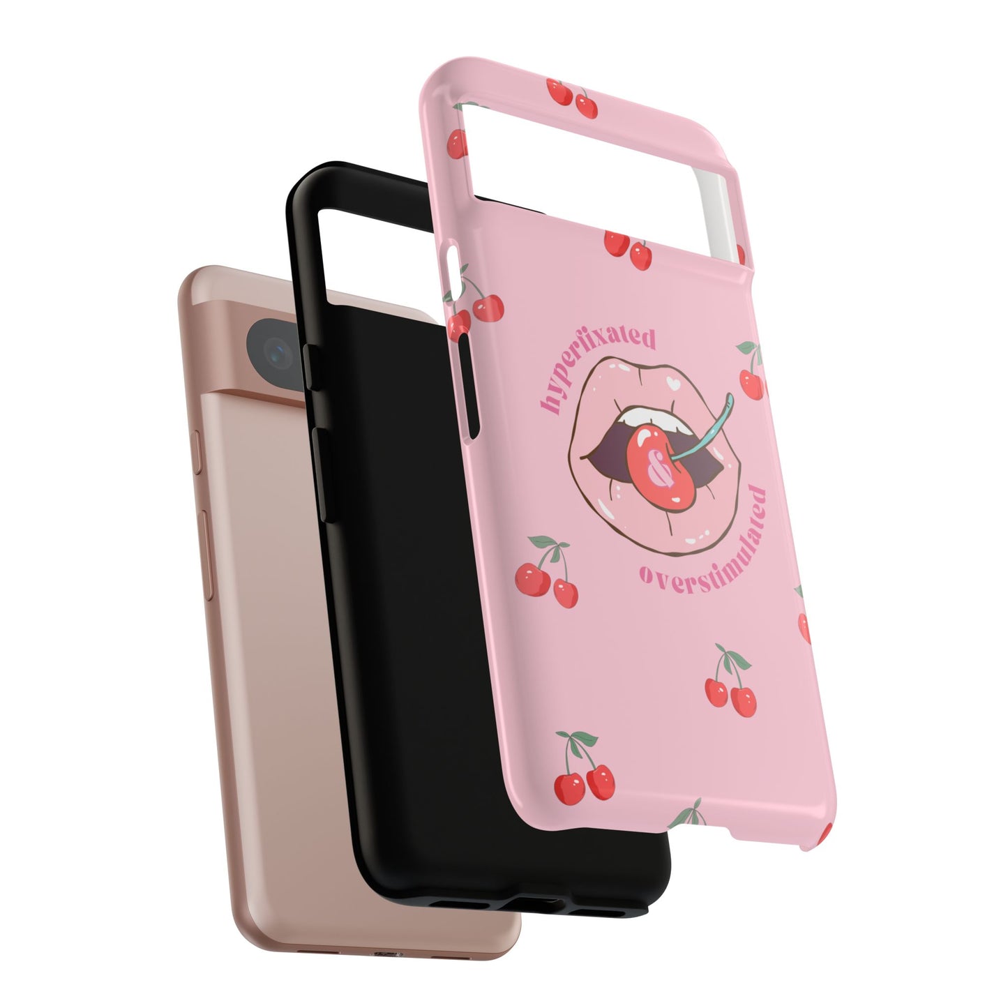 Hyperfixated and Overstimulated Phone Case