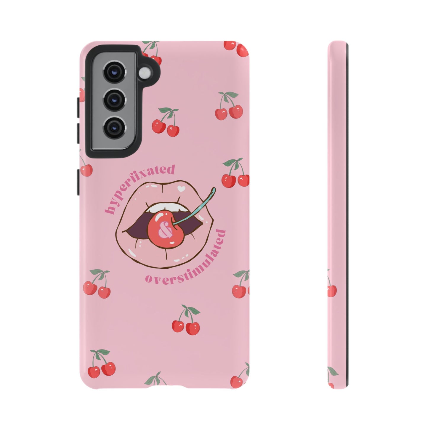Hyperfixated and Overstimulated Phone Case
