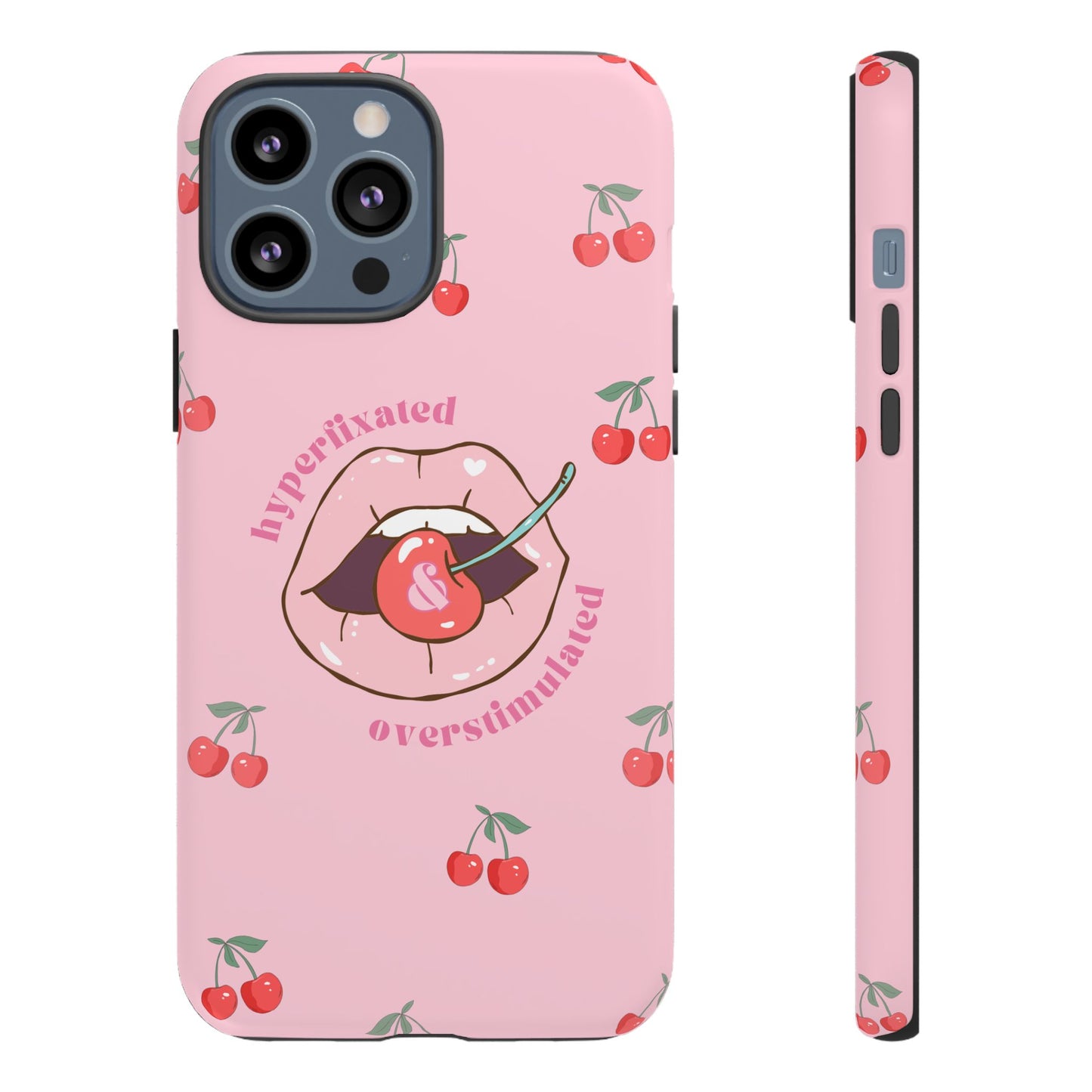 Hyperfixated and Overstimulated Phone Case