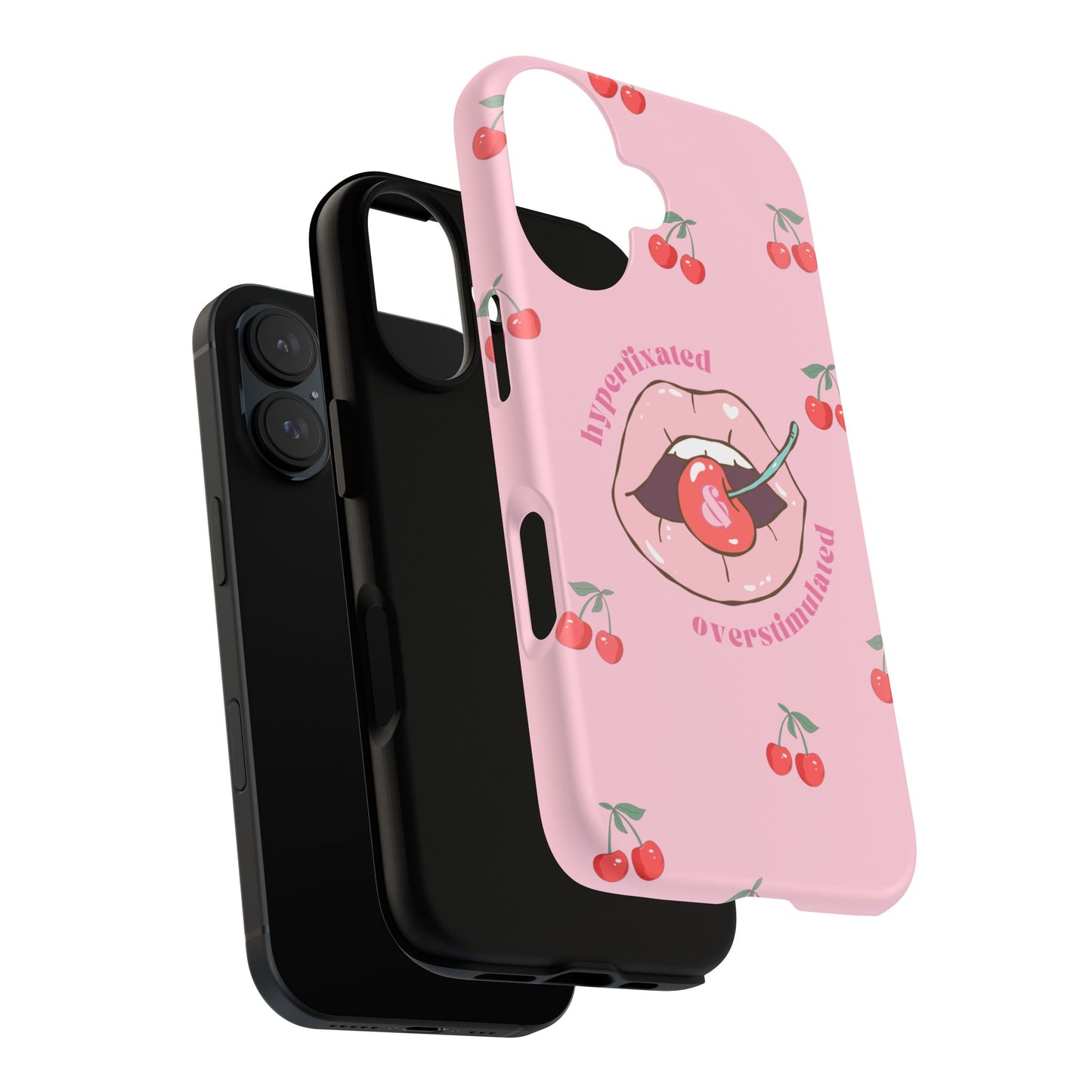 Hyperfixated and Overstimulated Phone Case