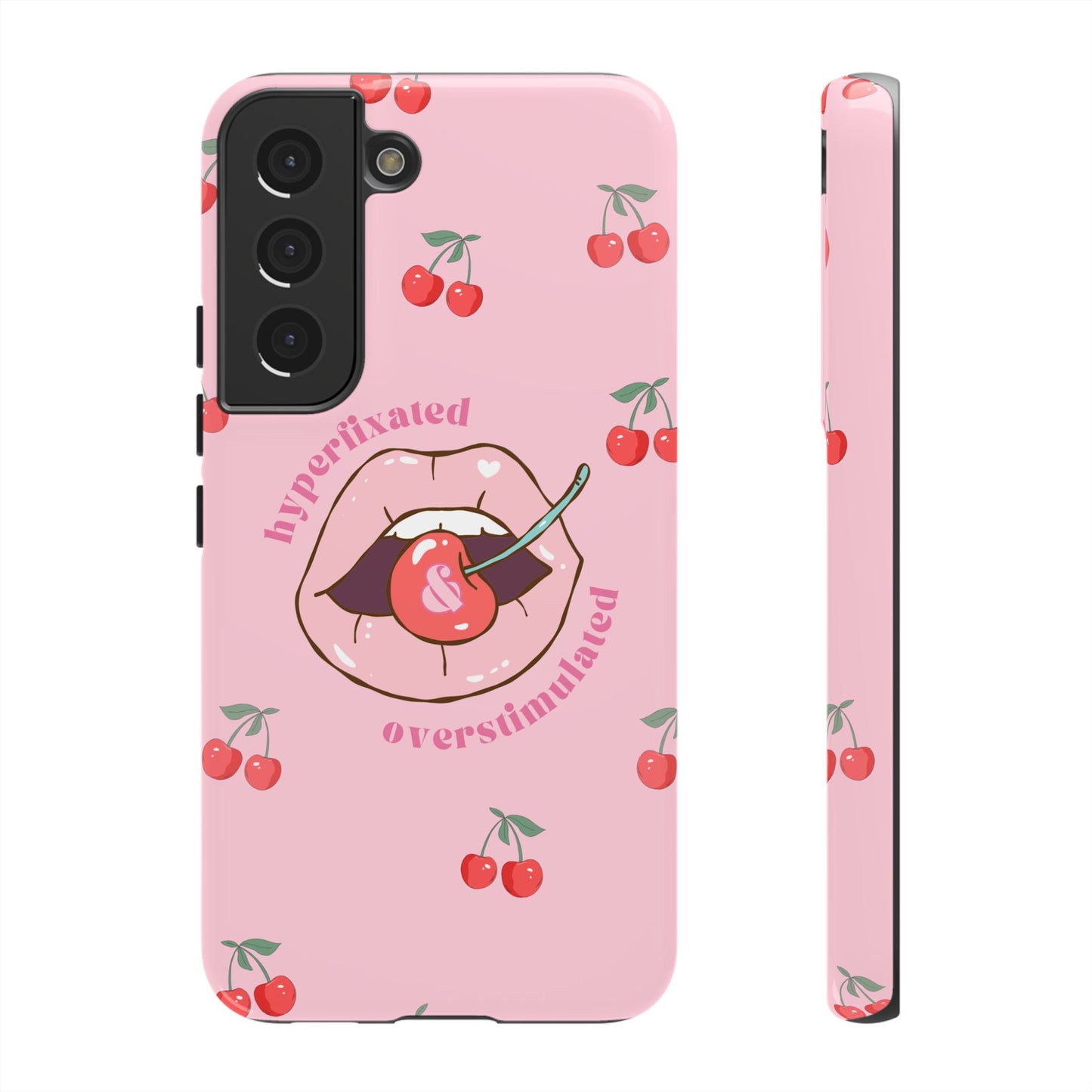 Hyperfixated and Overstimulated Phone Case