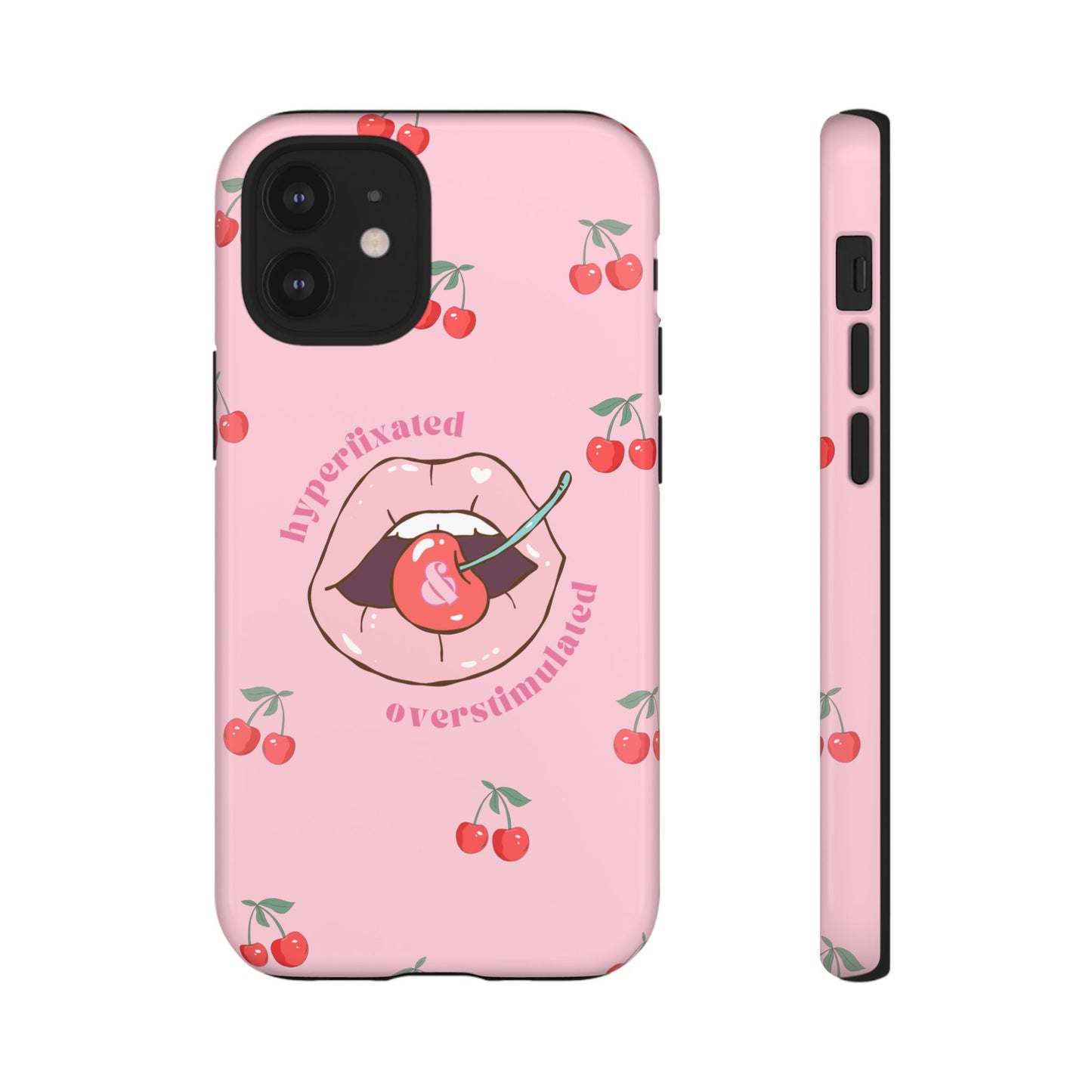 Hyperfixated and Overstimulated Phone Case