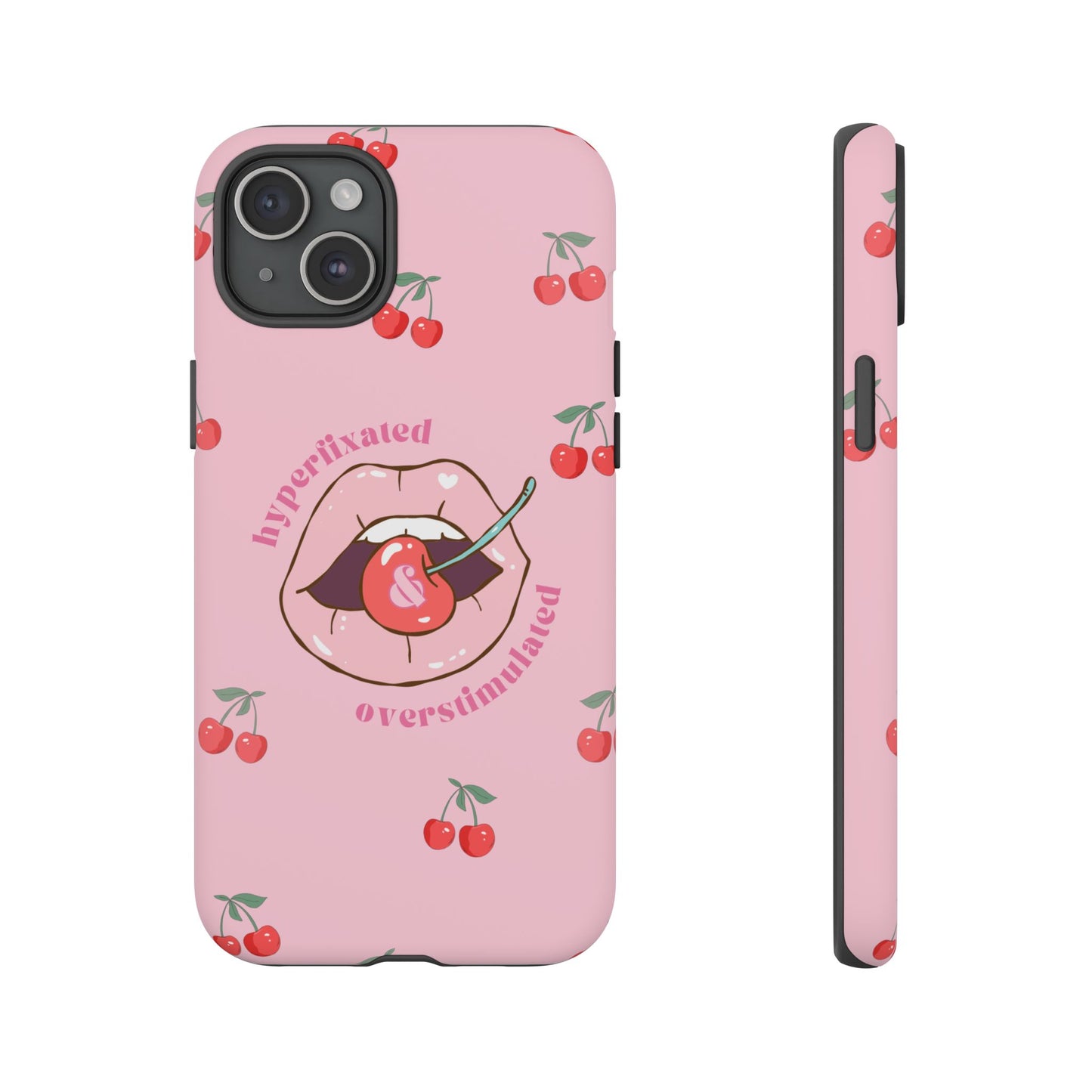 Hyperfixated and Overstimulated Phone Case