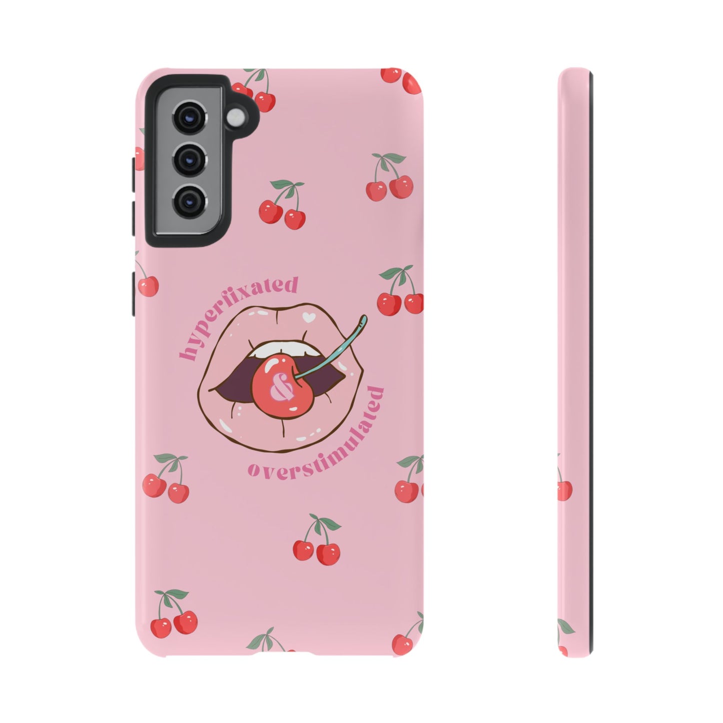 Hyperfixated and Overstimulated Phone Case