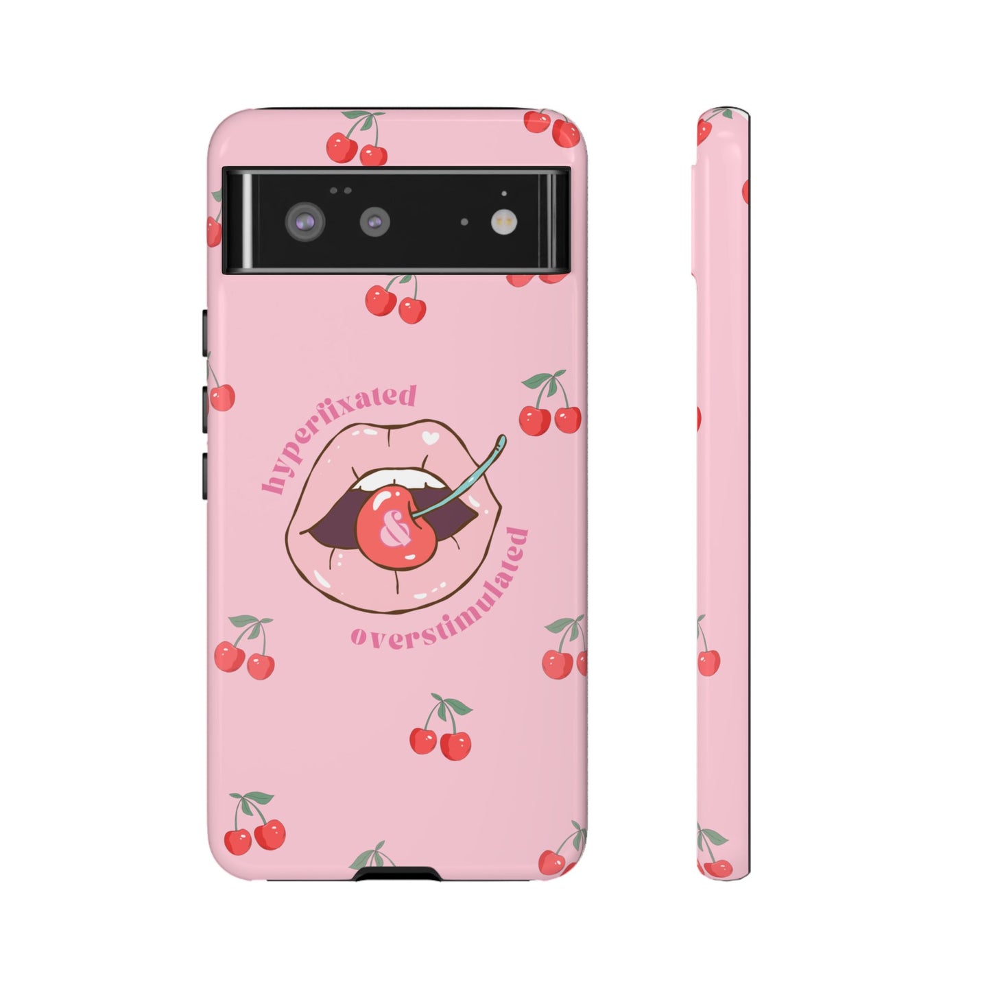 Hyperfixated and Overstimulated Phone Case