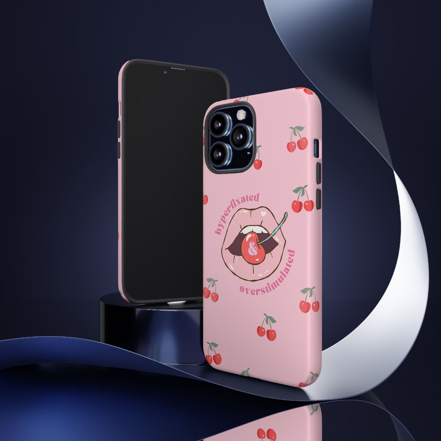 Hyperfixated and Overstimulated Phone Case