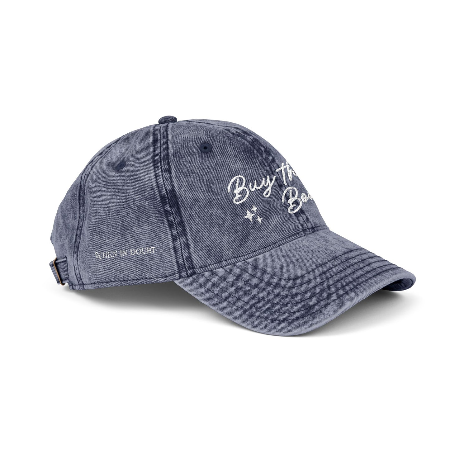WID: Buy the Books Embroidered Vintage Hat