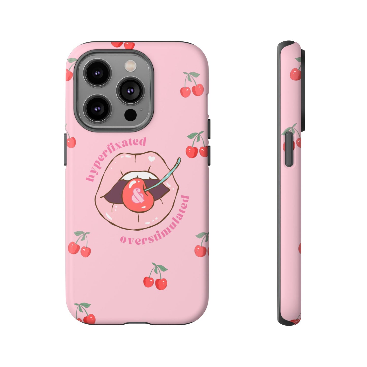 Hyperfixated and Overstimulated Phone Case