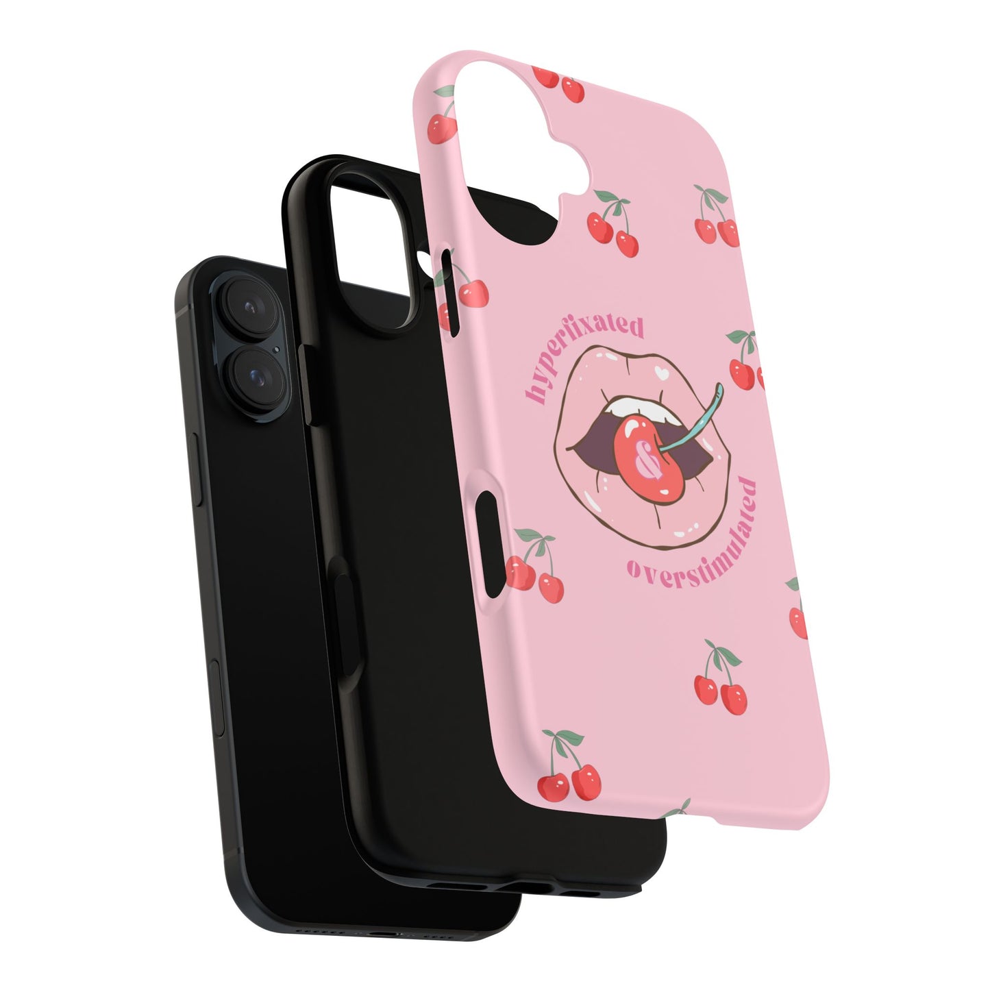 Hyperfixated and Overstimulated Phone Case