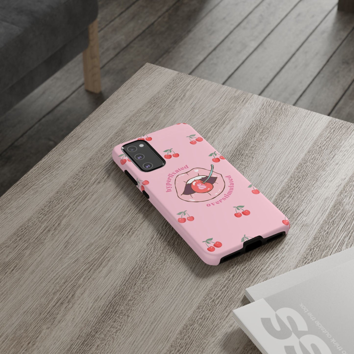 Hyperfixated and Overstimulated Phone Case