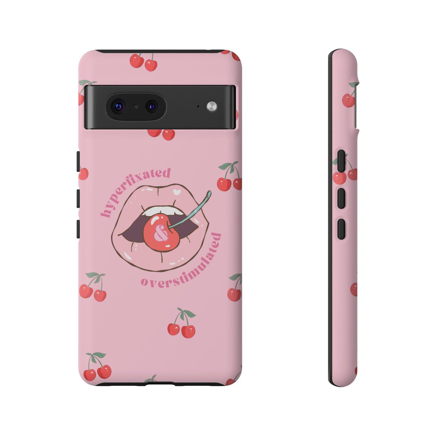 Hyperfixated and Overstimulated Phone Case