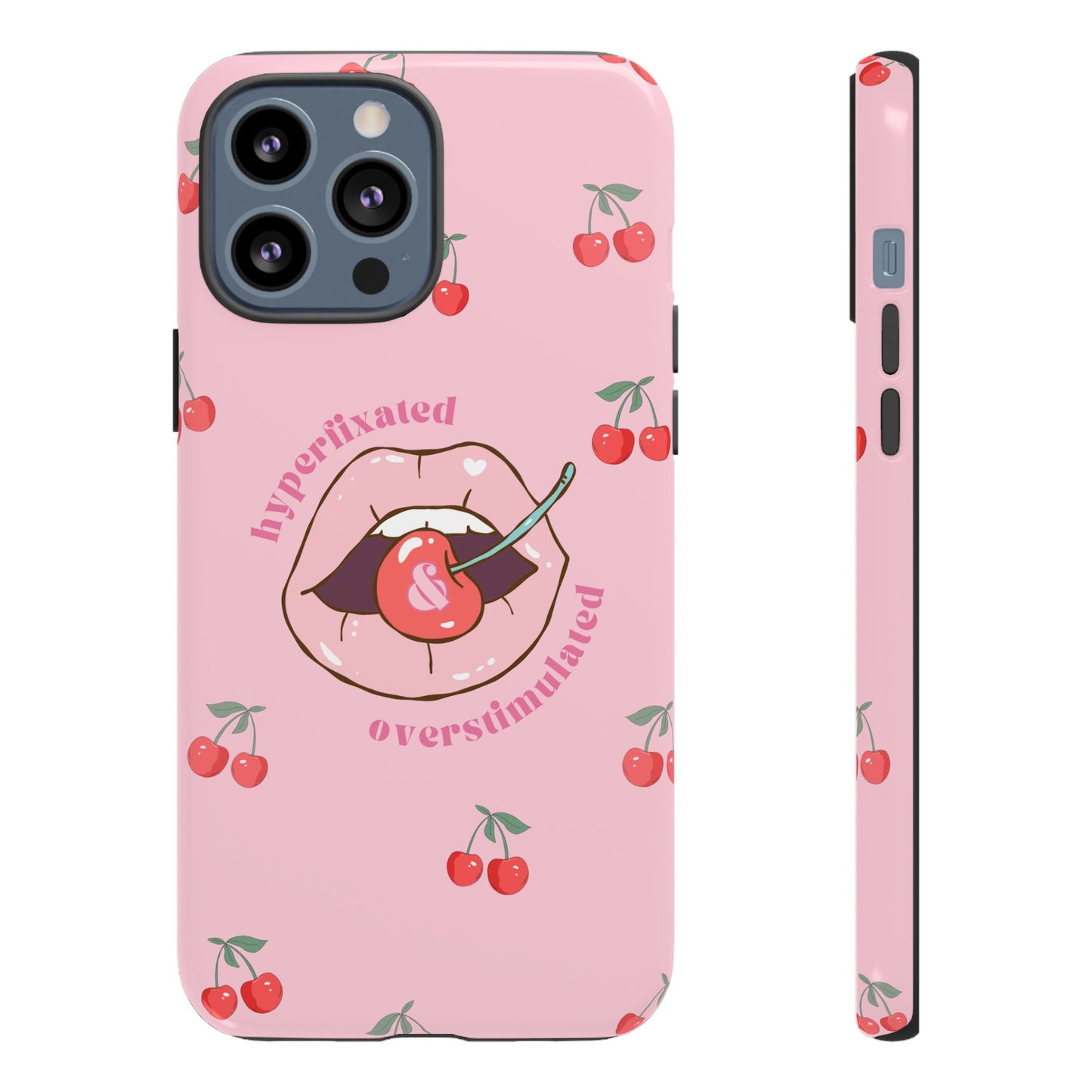 Hyperfixated and Overstimulated Phone Case