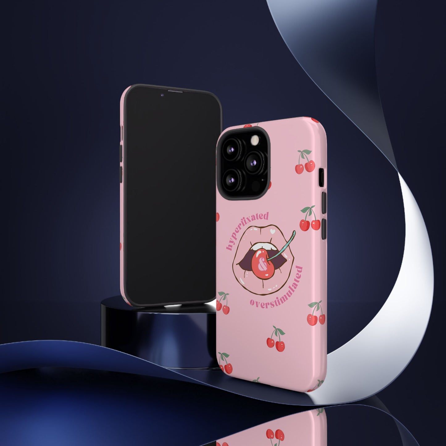 Hyperfixated and Overstimulated Phone Case