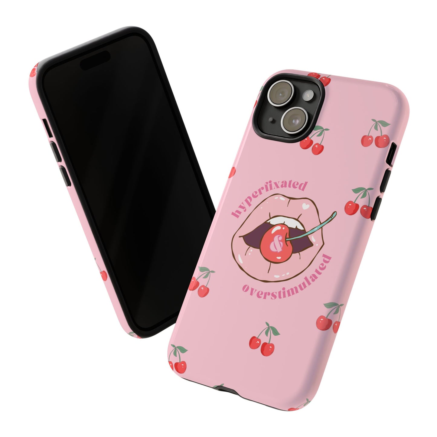 Hyperfixated and Overstimulated Phone Case
