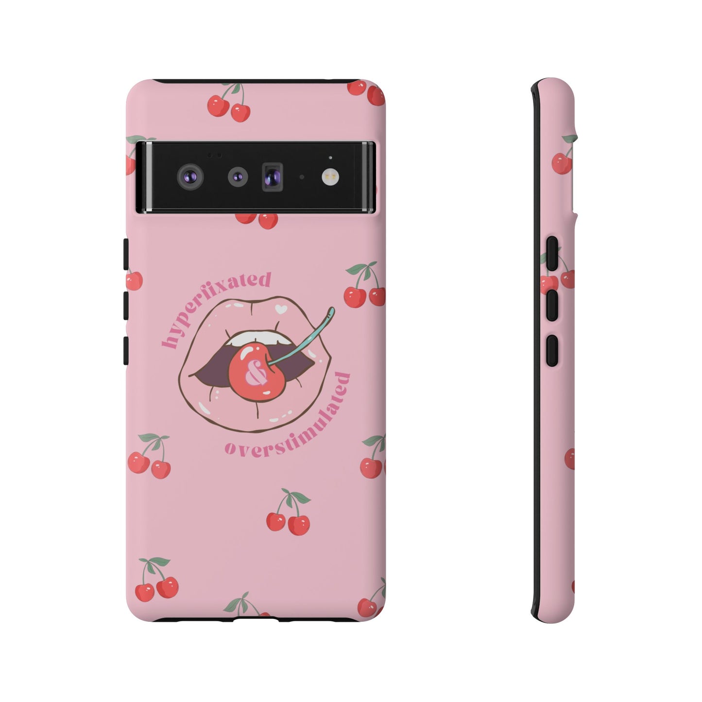 Hyperfixated and Overstimulated Phone Case