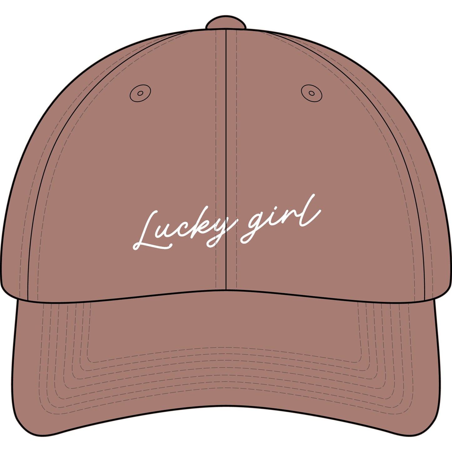 Officially Licensed Lucky Girl Cord Cap