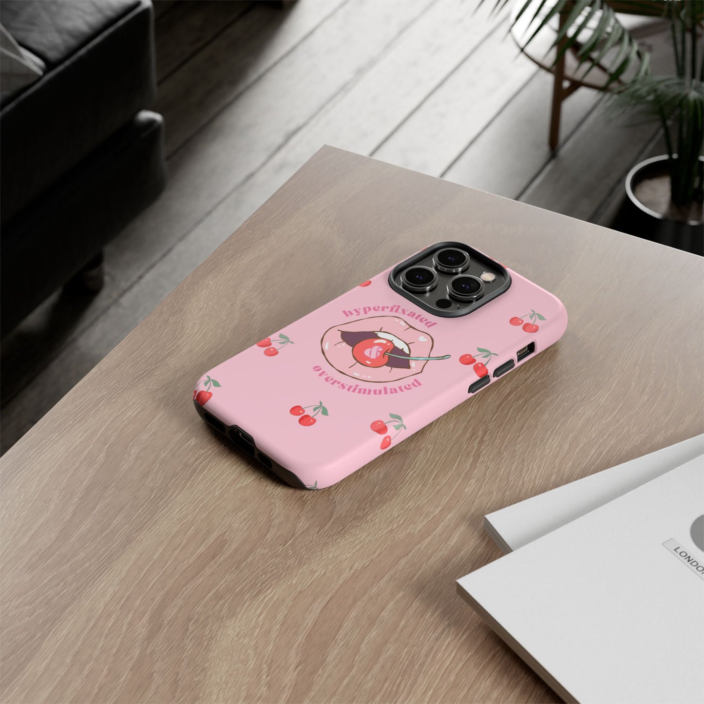 Hyperfixated and Overstimulated Phone Case