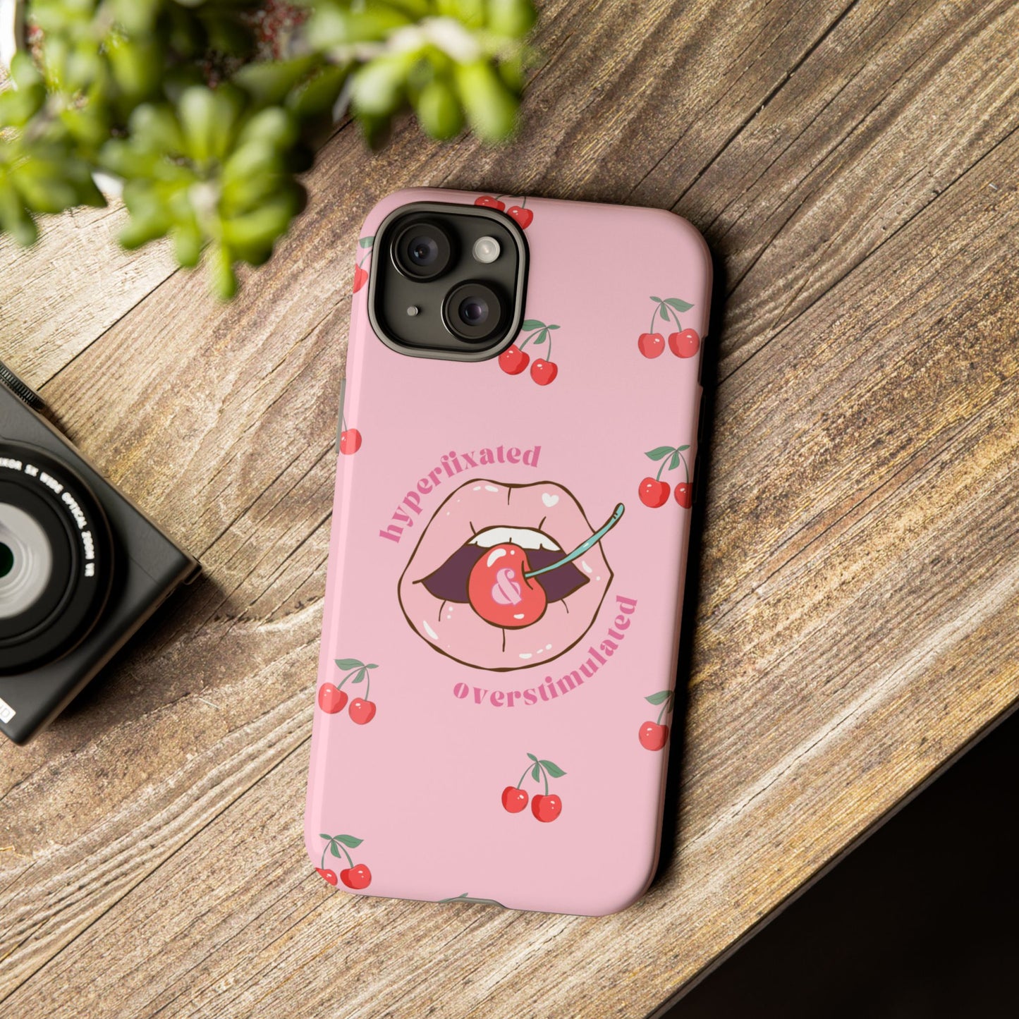 Hyperfixated and Overstimulated Phone Case