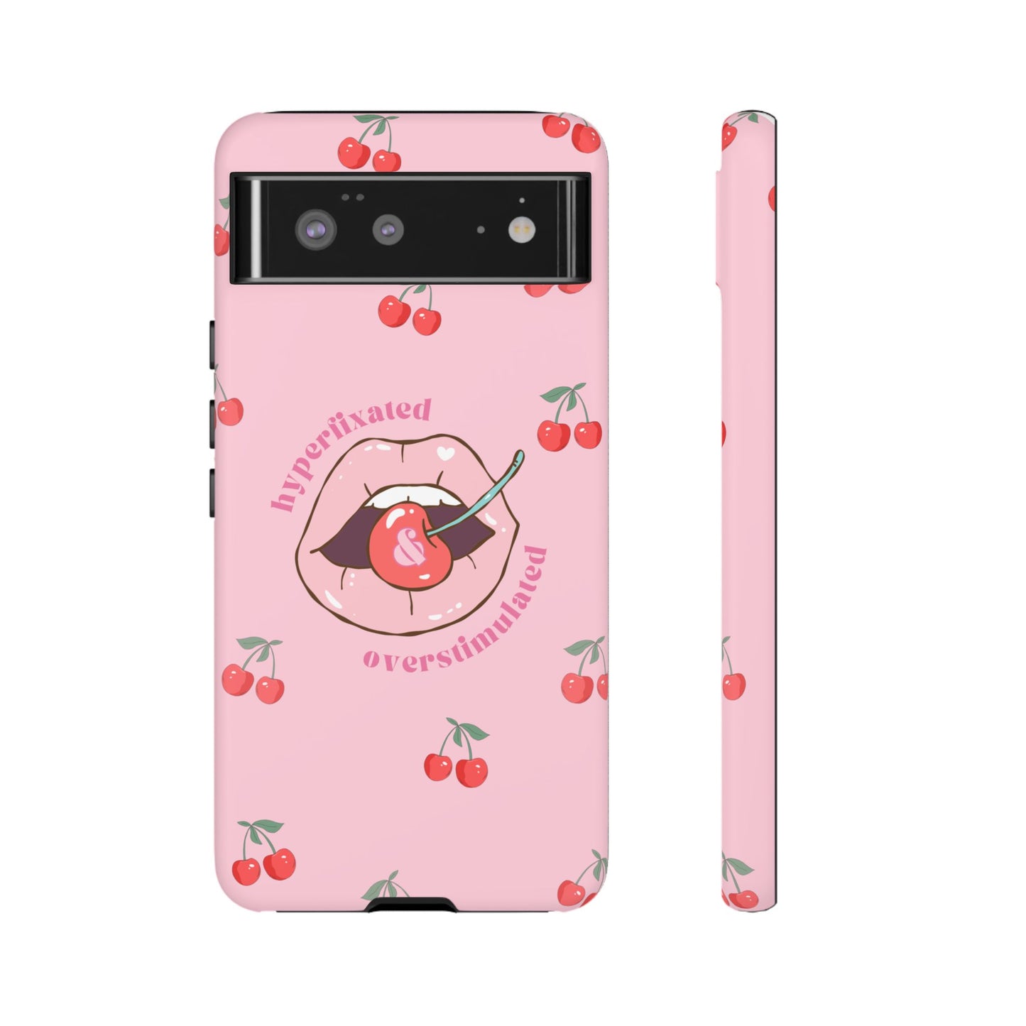 Hyperfixated and Overstimulated Phone Case