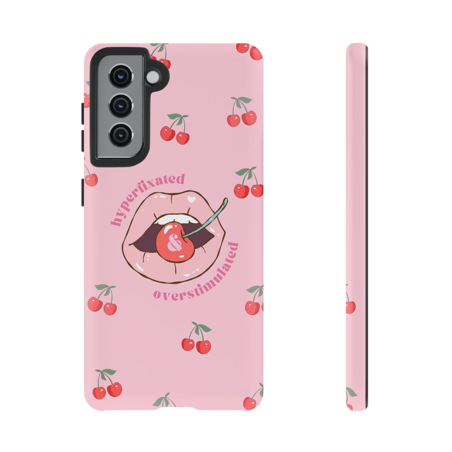 Hyperfixated and Overstimulated Phone Case