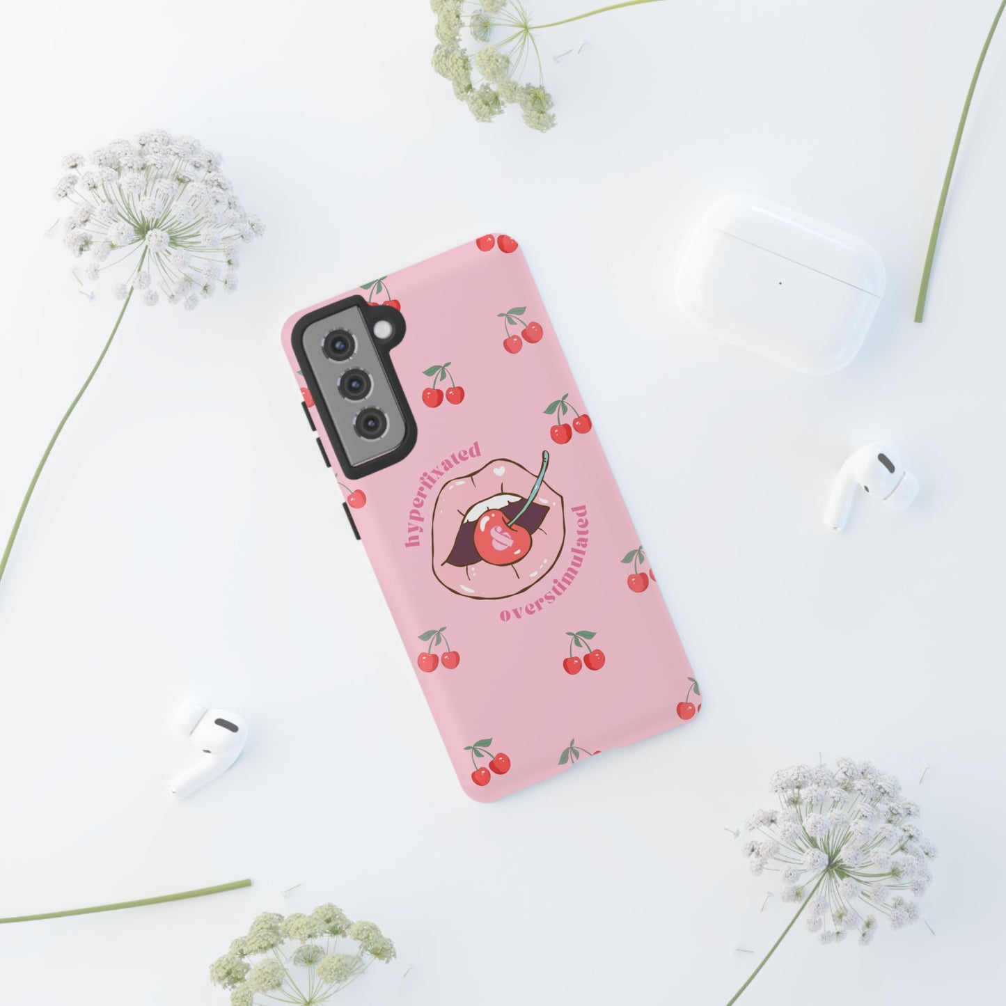 Hyperfixated and Overstimulated Phone Case