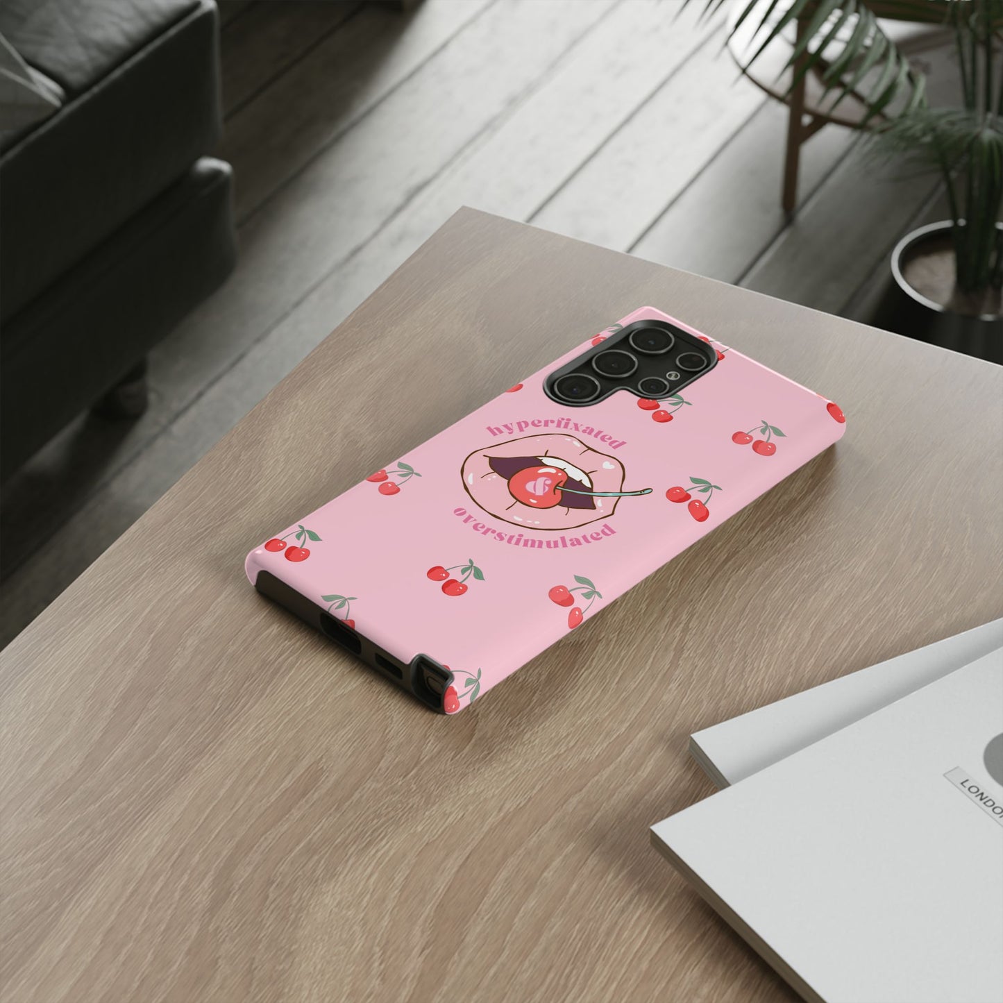 Hyperfixated and Overstimulated Phone Case