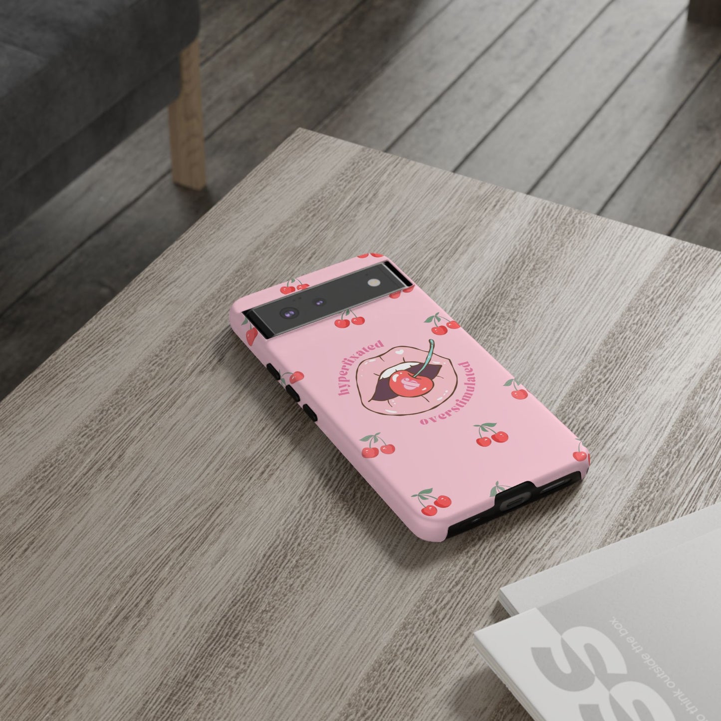 Hyperfixated and Overstimulated Phone Case
