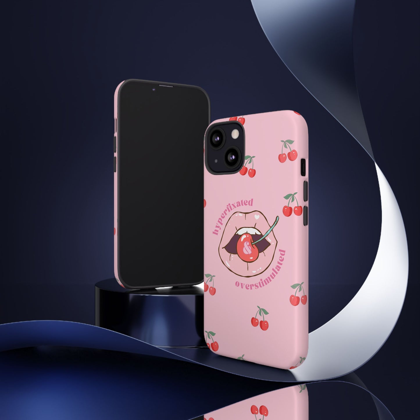 Hyperfixated and Overstimulated Phone Case