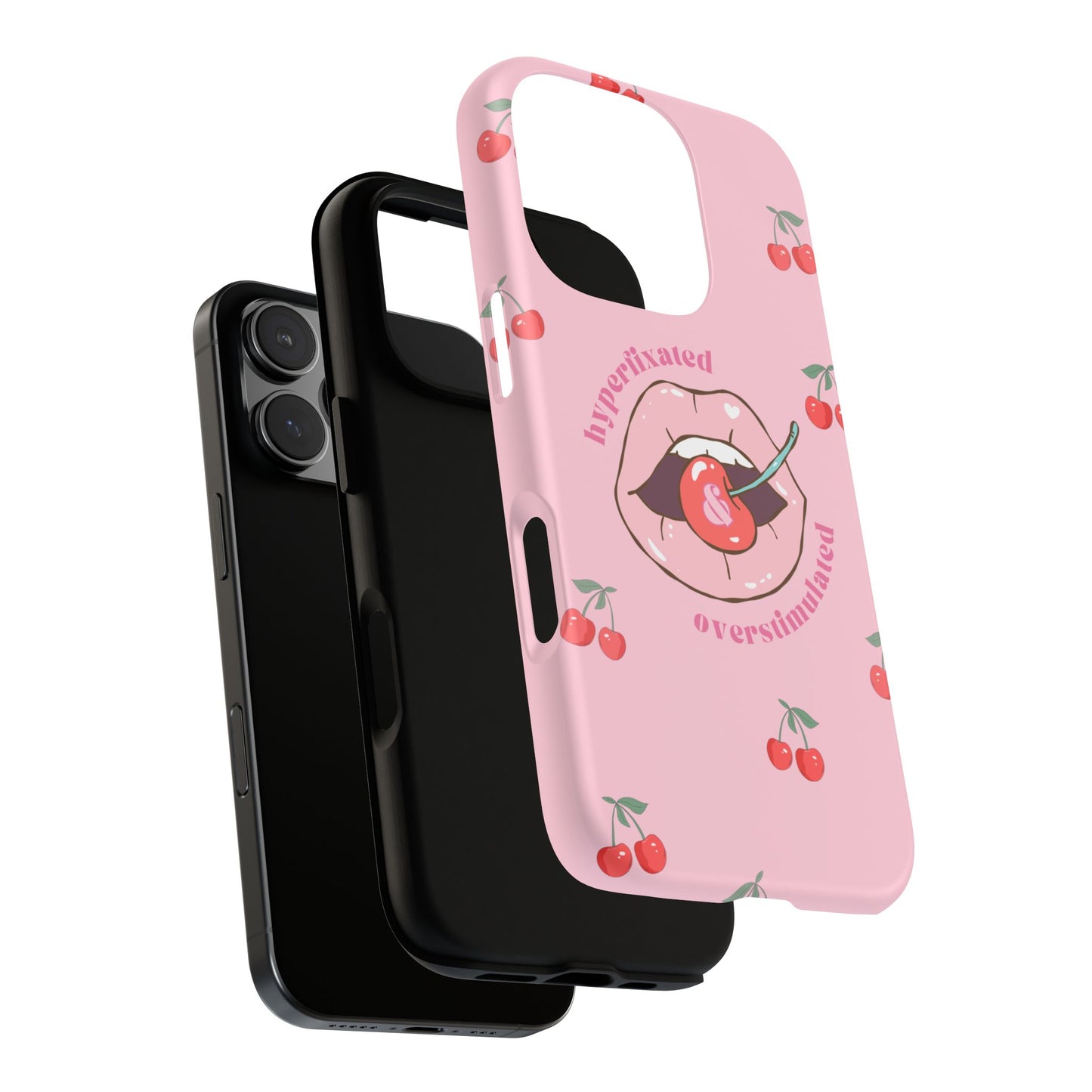 Hyperfixated and Overstimulated Phone Case