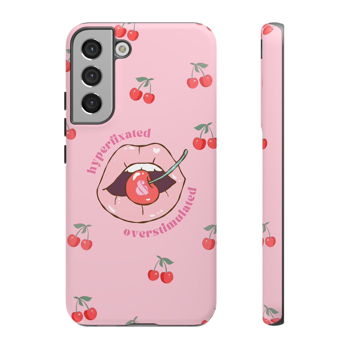 Hyperfixated and Overstimulated Phone Case