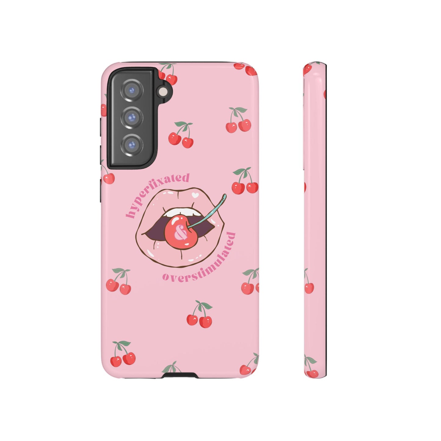 Hyperfixated and Overstimulated Phone Case