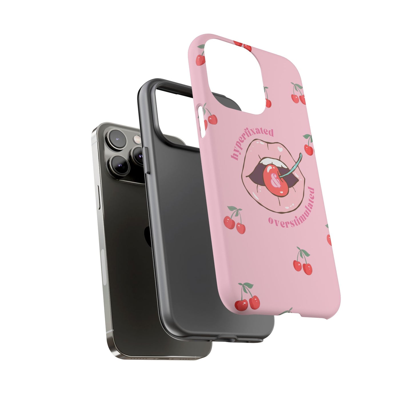 Hyperfixated and Overstimulated Phone Case