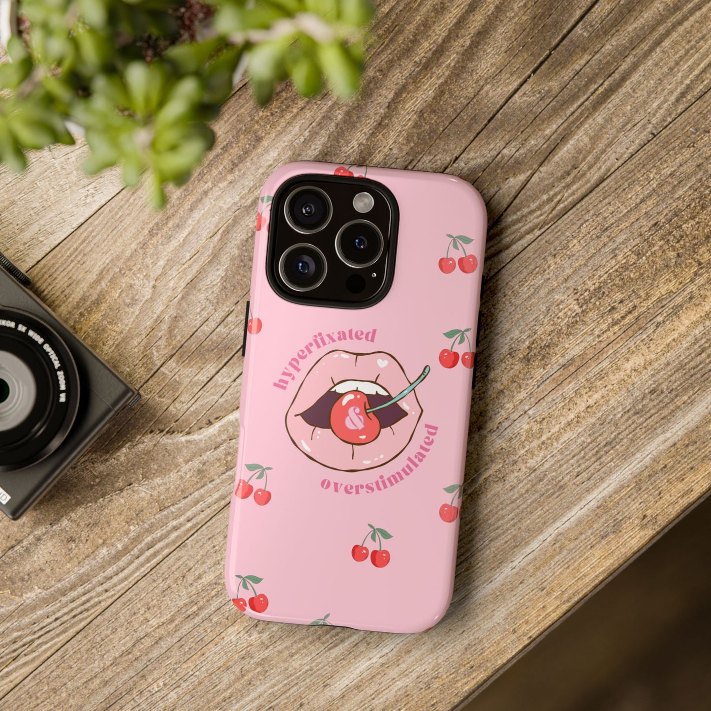 Hyperfixated and Overstimulated Phone Case