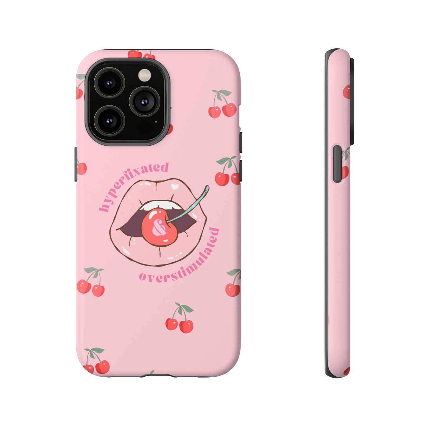 Hyperfixated and Overstimulated Phone Case