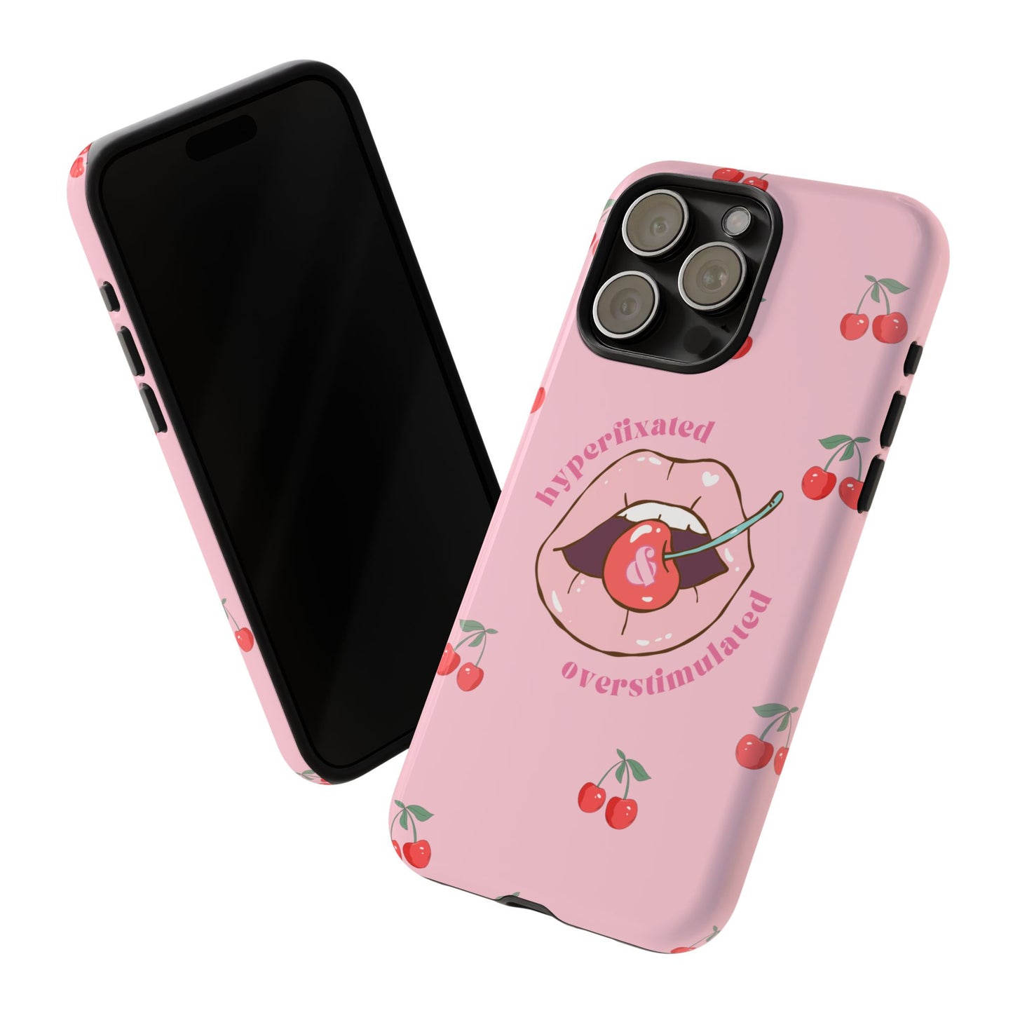 Hyperfixated and Overstimulated Phone Case