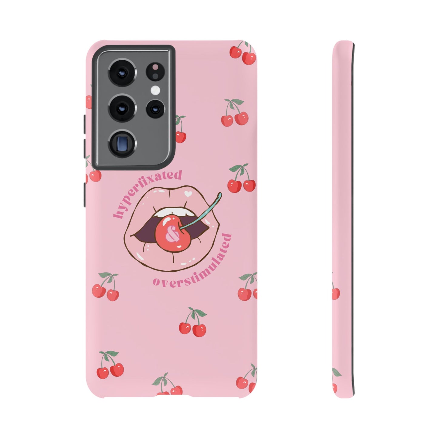 Hyperfixated and Overstimulated Phone Case
