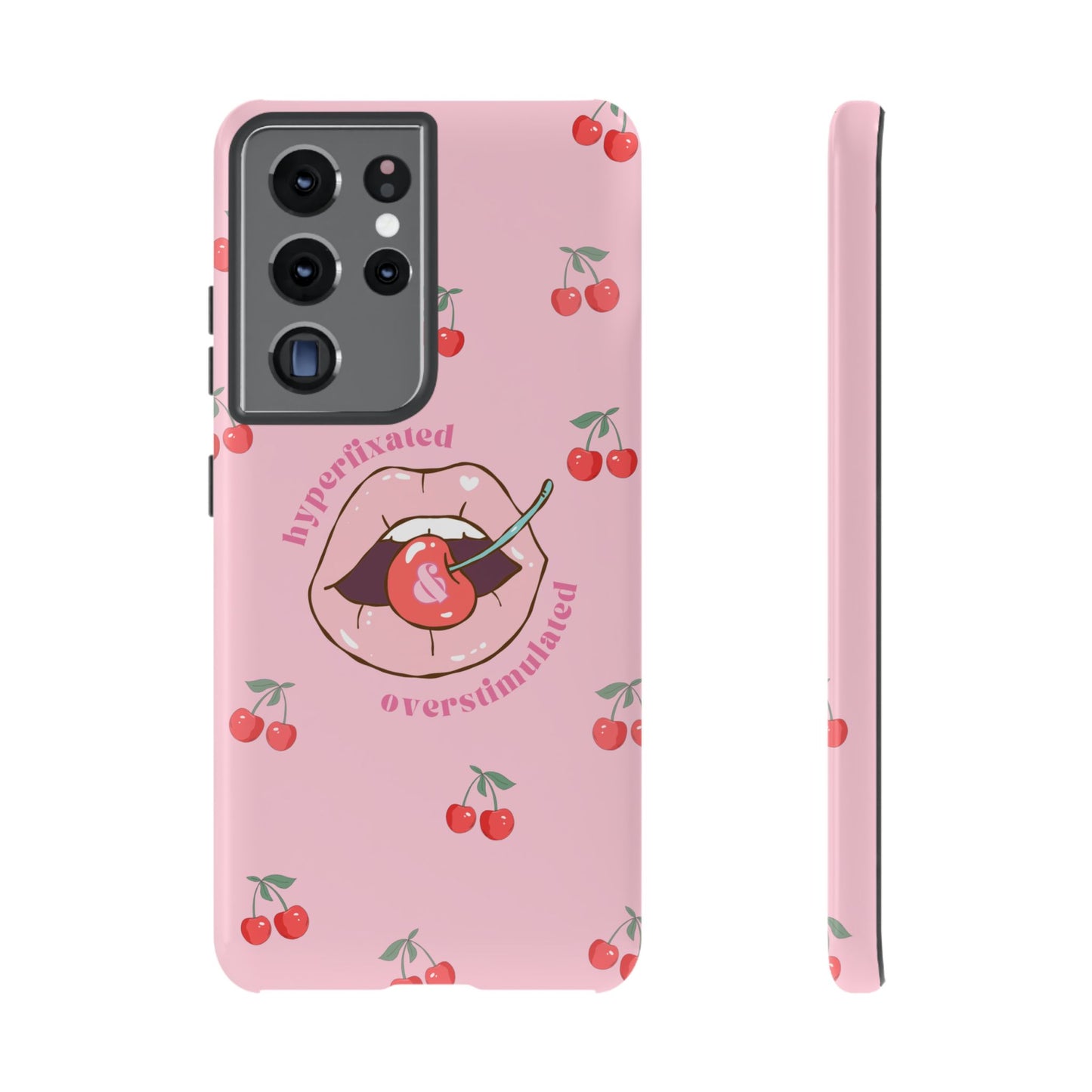 Hyperfixated and Overstimulated Phone Case