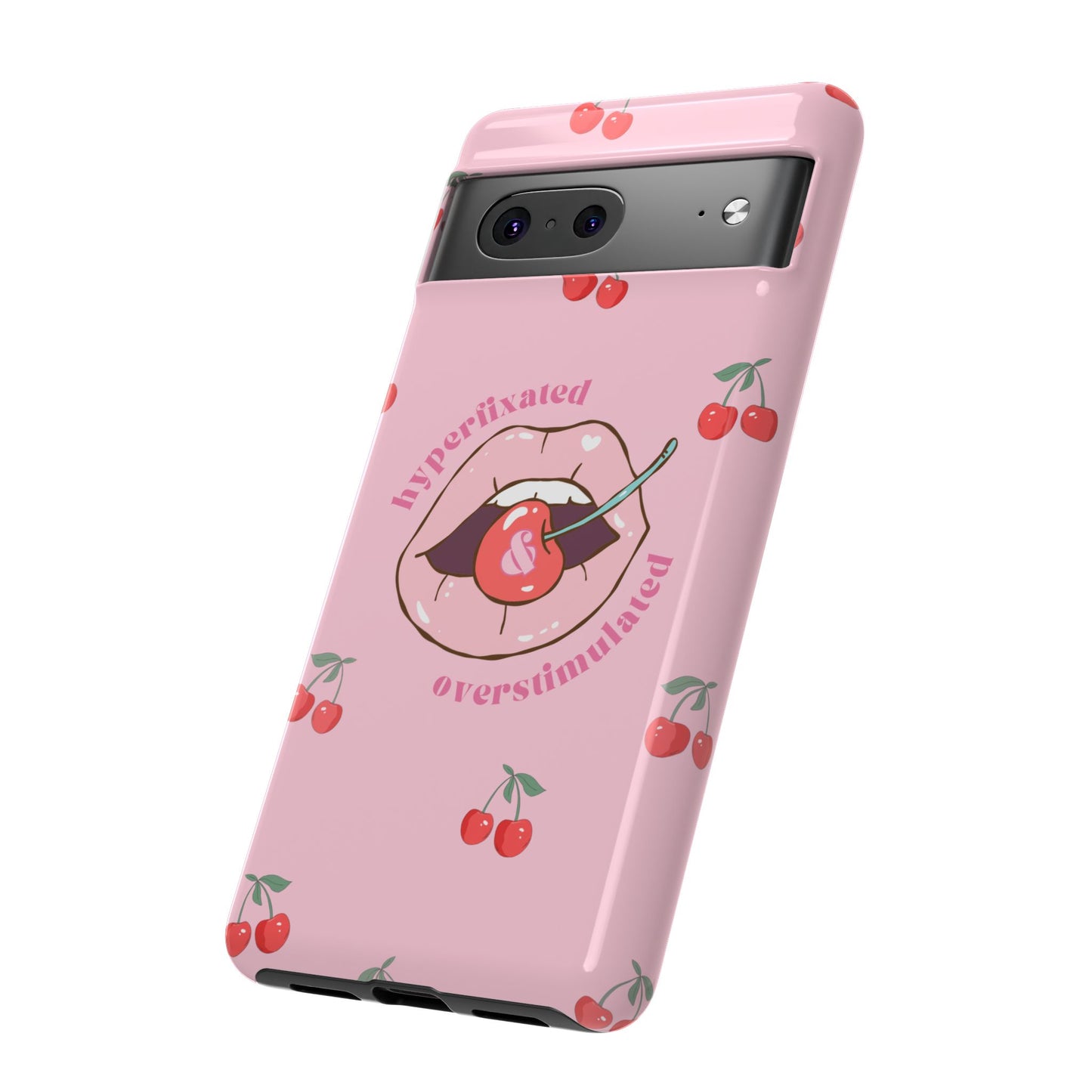 Hyperfixated and Overstimulated Phone Case