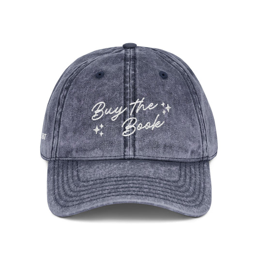 WID: Buy the Books Embroidered Vintage Hat