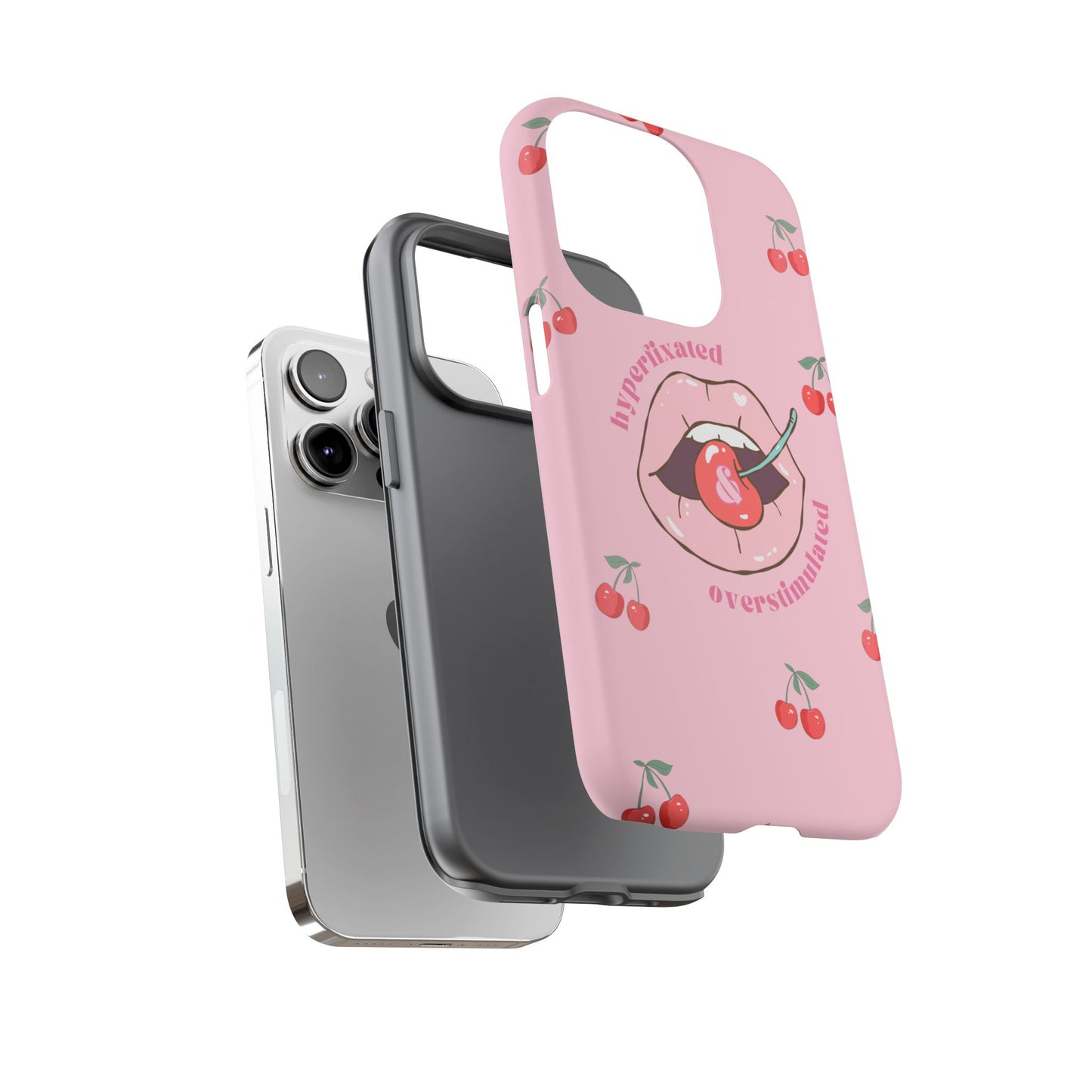 Hyperfixated and Overstimulated Phone Case